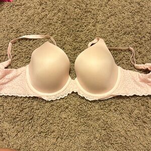Aerie 36C light pink lace real sunnie full coverage bra like new
